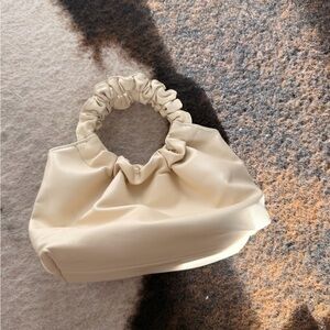 Abercrombie Beige Faux Leather Clutch